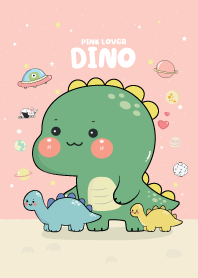 Dinosaur Cute : Pink