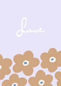 in bloom, flower w / light purple