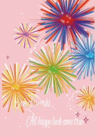 Pink / Fireworks for whole luck UP #pop