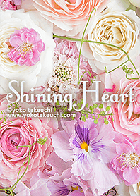 Shining Heart with Flowers