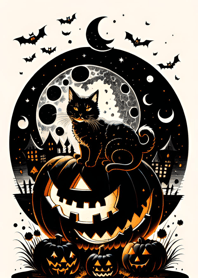 halloween cat 8955C6