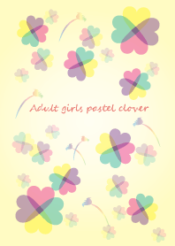 Adult girls pastel clover