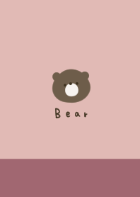 Pink beige x dull pink. Bear.