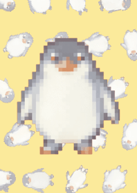 Penguin Random Theme Pixel Yellow||01