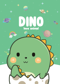 Dinos Cutie Galaxy Pastel Green