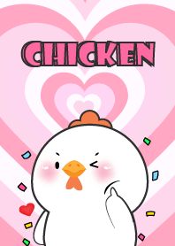 Love White Chicken In Love Theme