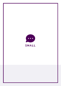 Small Button / Royal Purple&White