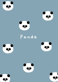 Blue beige and panda pattern.