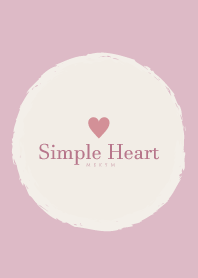 Simple Heart Dusky Pink-NATURAL 16