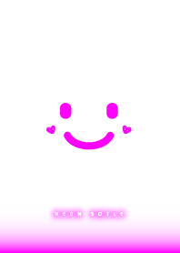 WHITE NEON SMILE PINK from JAPAN