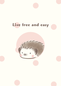 Hedgehog -slow living- (pink)