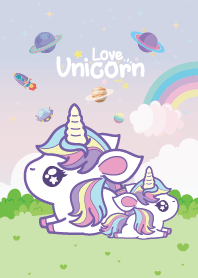 ยูนิคอร์นน้อย สวนสีพาสเทล