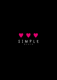 SIMPLE HEART - BLACK 22