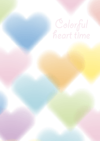 Colorful heart time