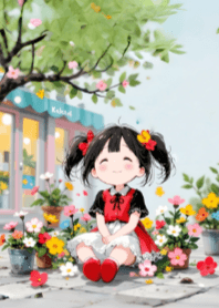 Girl and Flower V.41