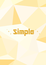 単純な幾何学的なスタイル - 黄色