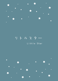 一些小星星 極簡風格(湖水綠)