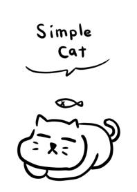 simple cat_white