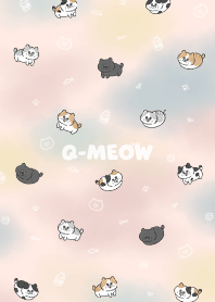 Q-meow2 - water color peach