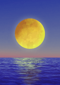 lucky sea and moon