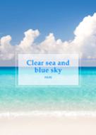 Clear sea and blue sky