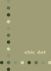 chic dot*khaki green