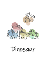 シンプルな恐竜の絵