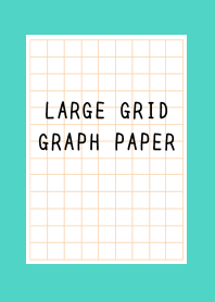 LARGE ORANGE GRID GRAPH PAPER/EMERALD