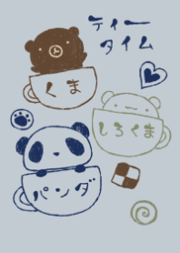 kuma sirokuma panda tea time 4