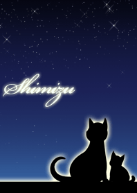 Shimizu parents of cats & night sky