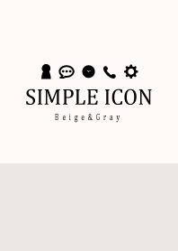 SIMPLE ICON Beige&Gray