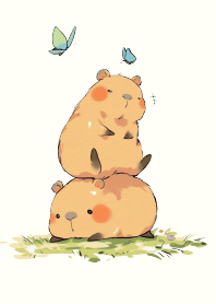 水豚寶貝疊疊樂/黃色