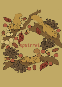 spuirrel autumn theme