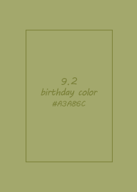birthday color - September 2