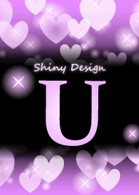 【U】イニシャル❤️紫ハート