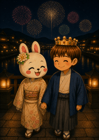 GochiUsagi & Kiran Ouji -Fireworks Night