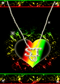 イニシャル S&T(ラスタカラー)
