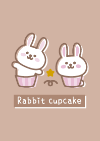 Rabbit cupcake <Star> brown