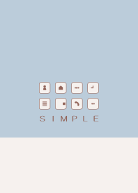 SIMPLE(beige blue)V.401b