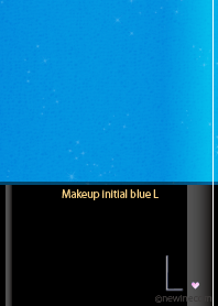 Makeup initial blue L