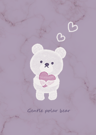 Gentle polar bear purple05_2