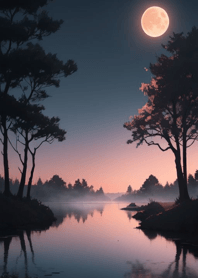 Peaceful lake, a comfortable day 647009