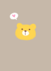 Cute yellow bear