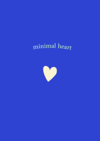 Simple Mini Mini Heart blue x cream