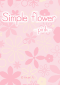 Simple flower -pink-