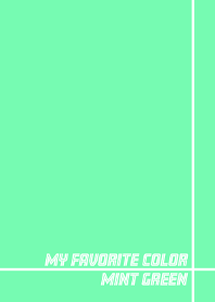 My favorite color_mint green