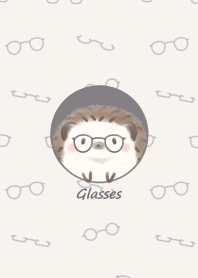 Hedgehog and Glasses* -black-