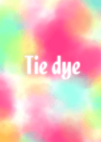 Pink,blue,yellow  tie-dye