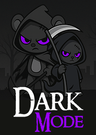 Dark mode, glowing purple