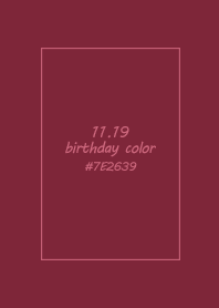 birthday color - November 19